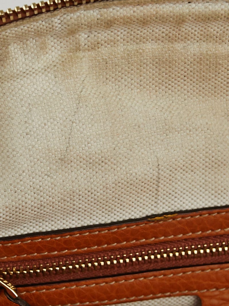 Boston leather handbag Gucci Brown in Leather - 21064206