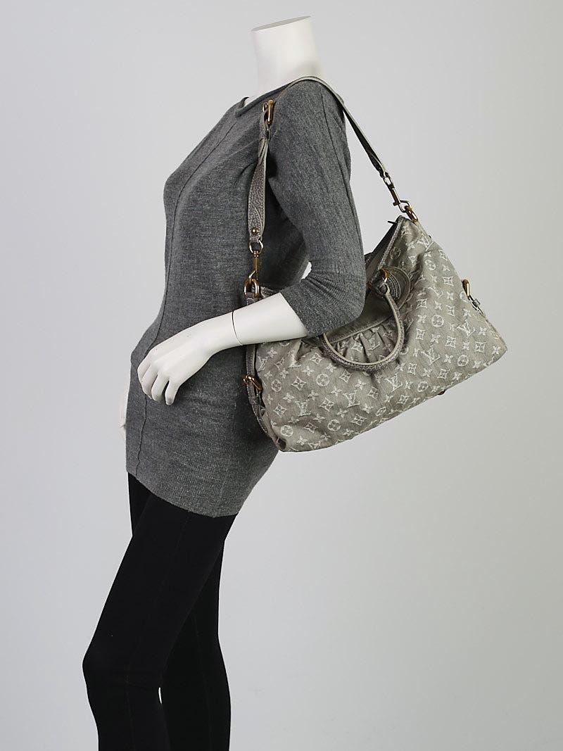 Louis Vuitton Grey Denim Monogram Denim Neo Cabby MM Bag - Yoogi's Closet