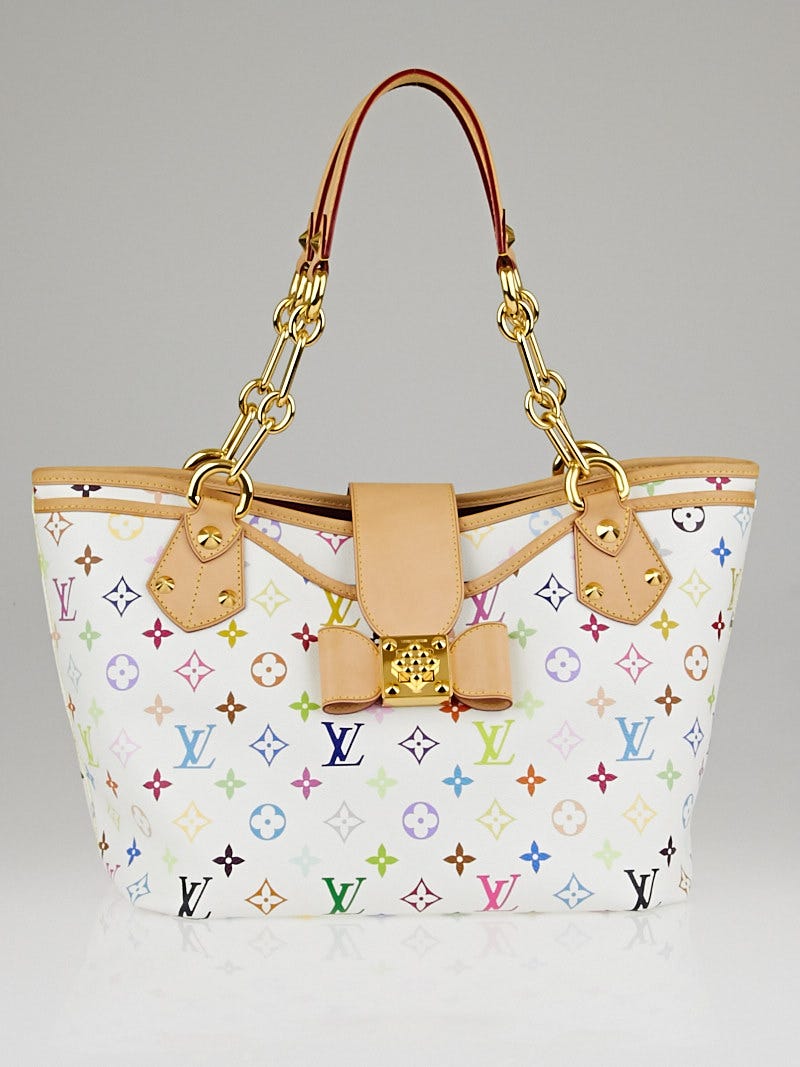Buy Pre-owned & Brand new Luxury Louis Vuitton White Monogram Multicolore Annie  GM Bag Online