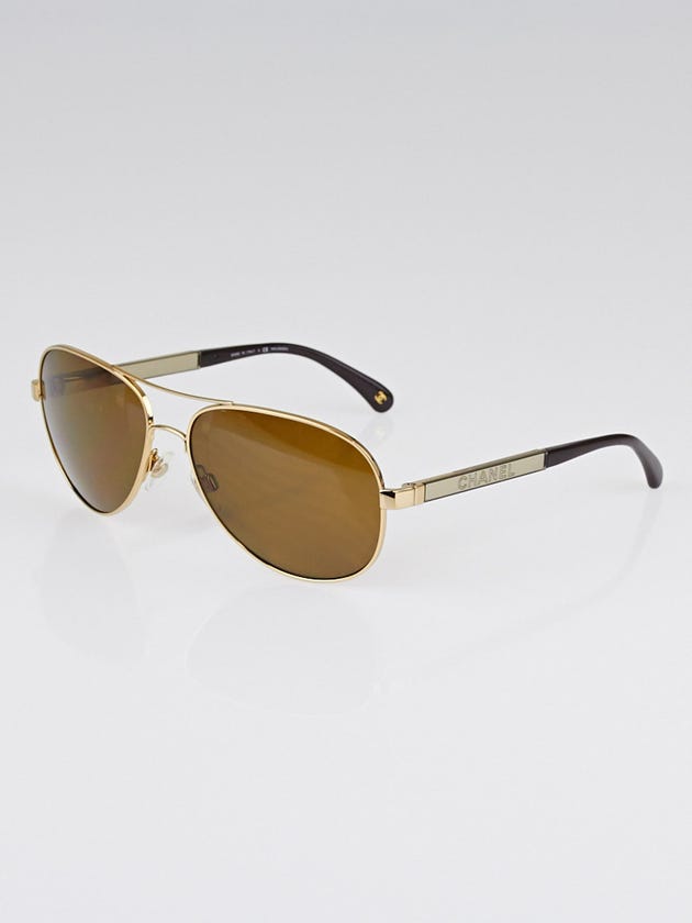 Chanel Metal Frame Gradient Tint Aviator Sunglasses- 4179
