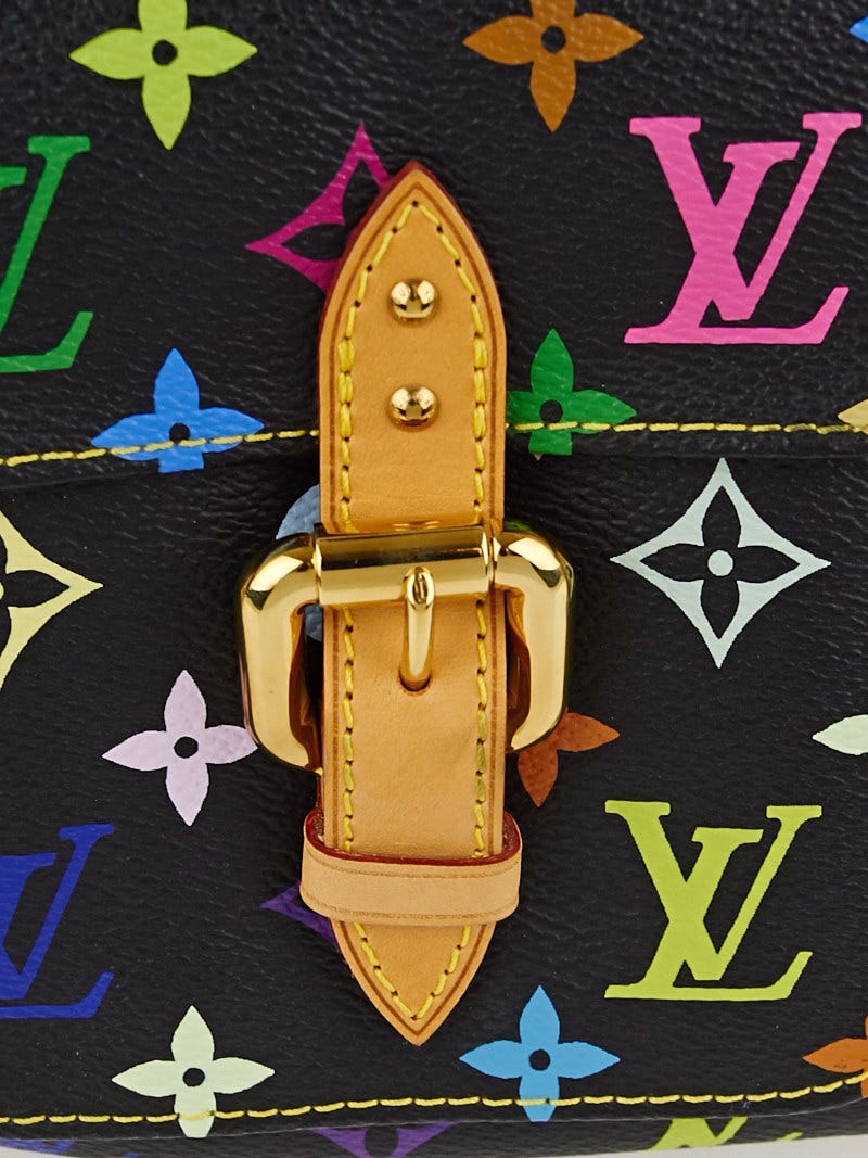 Louis Vuitton Black Monogram Multicolore Lodge GM Bag - Yoogi's Closet