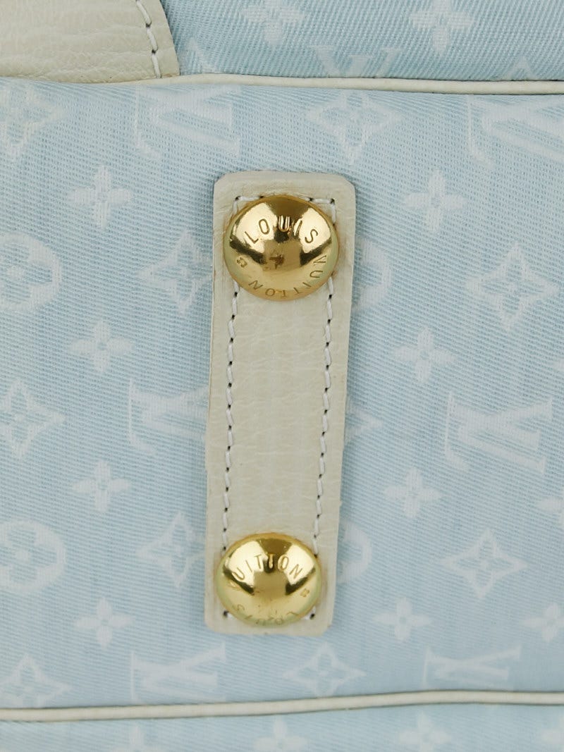 Louis Vuitton Light Blue Mini Lin Canvas Diaper Bag - Yoogi's Closet