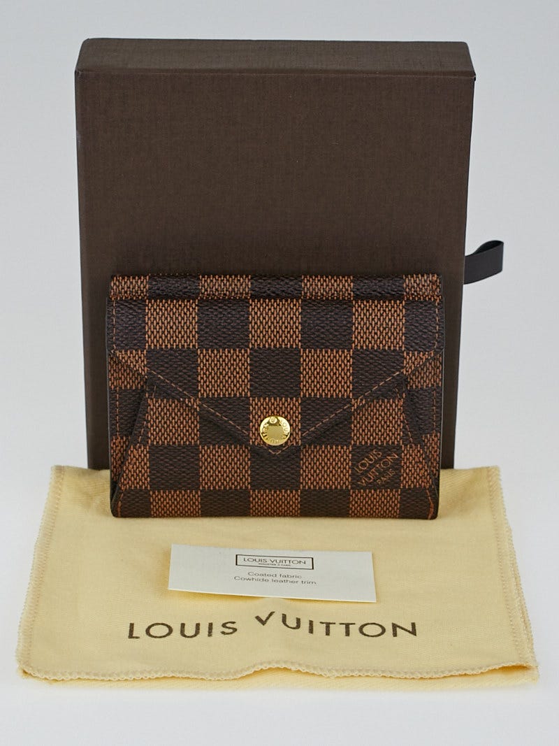 Louis Vuitton Damier Origami Compact Wallets N63099 Women's Damier Canvas  Wallet (bi-fold) Ebene