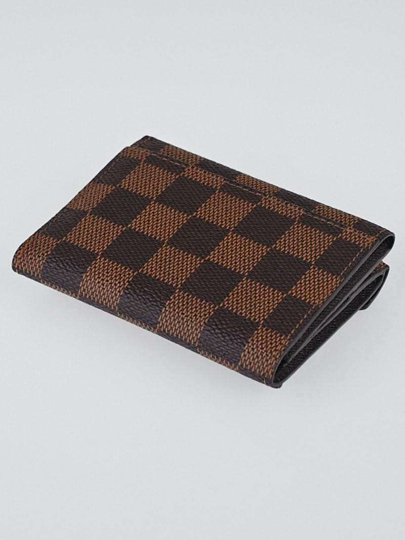 Louis Vuitton billfold wallet, 2008 Damier Ebene pattern, brown