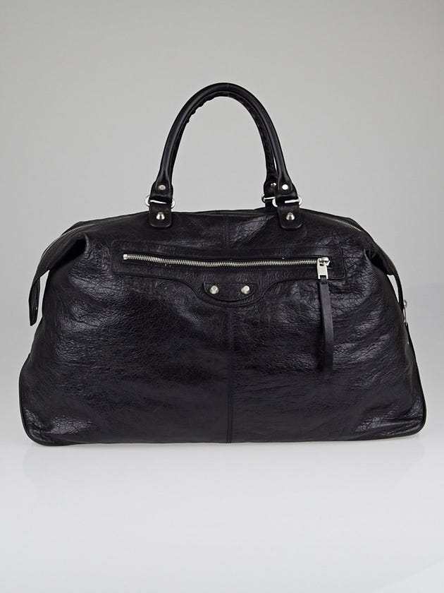 Balenciaga Black Lambskin Leather Neo Oversize Bag