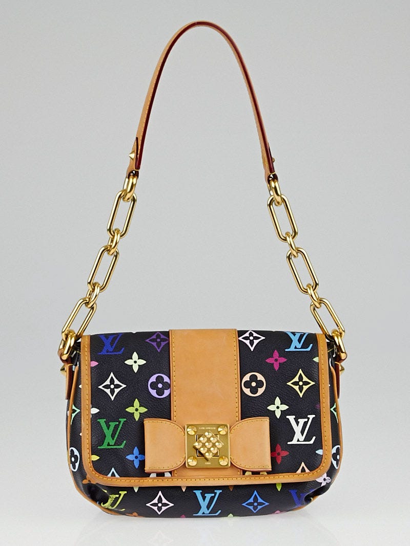 Louis Vuitton Black Monogram Multicolor Annie MM Tote Bag - BrandConscious  Authentics