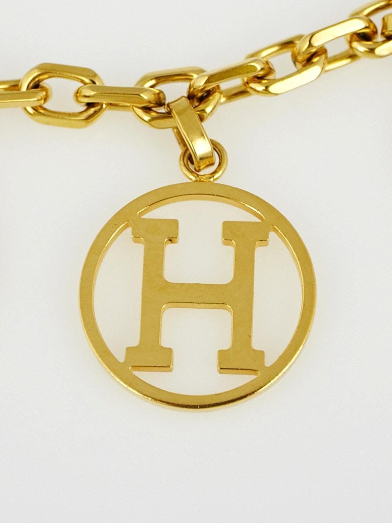 Hermes Gold Plated Breloque Key Holder and Bag Charm - Yoogi's Closet