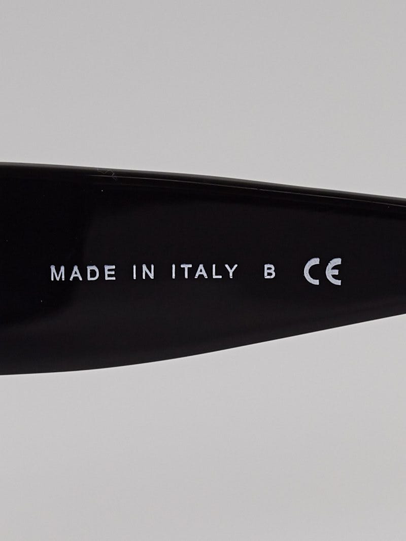 ☆ シャネル オニキスプレート ☆ Chanel Black Frame and Crystal Oversized Sunglasses-5150-B