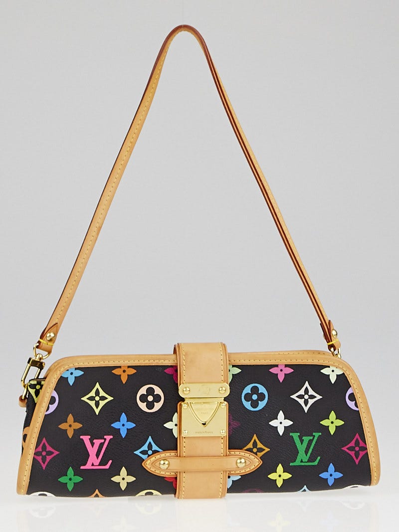 AUTHENTIC Louis Vuitton Shirley Clutch White Multicolor PREOWNED