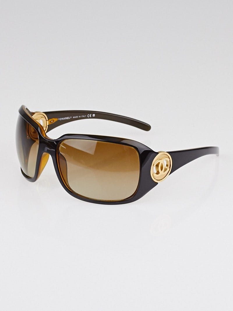 Chanel Brown Frame Gradient Tint CC Logo Sunglasses- 6023