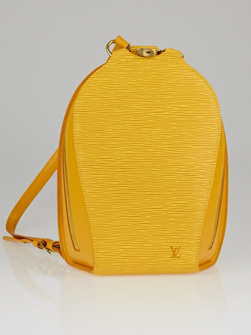 yellow lv backpack