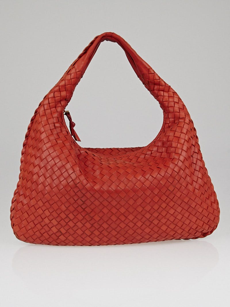 Bottega Veneta Pompei Intrecciato Woven Nappa Leather Medium Veneta Hobo Bag