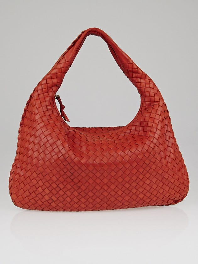 Bottega Veneta Pompei Intrecciato Woven Nappa Leather Medium Veneta Hobo Bag