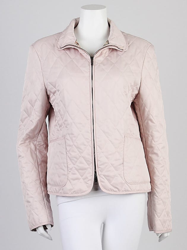Burberry London Rose Quilted Polyester Jacket Size L