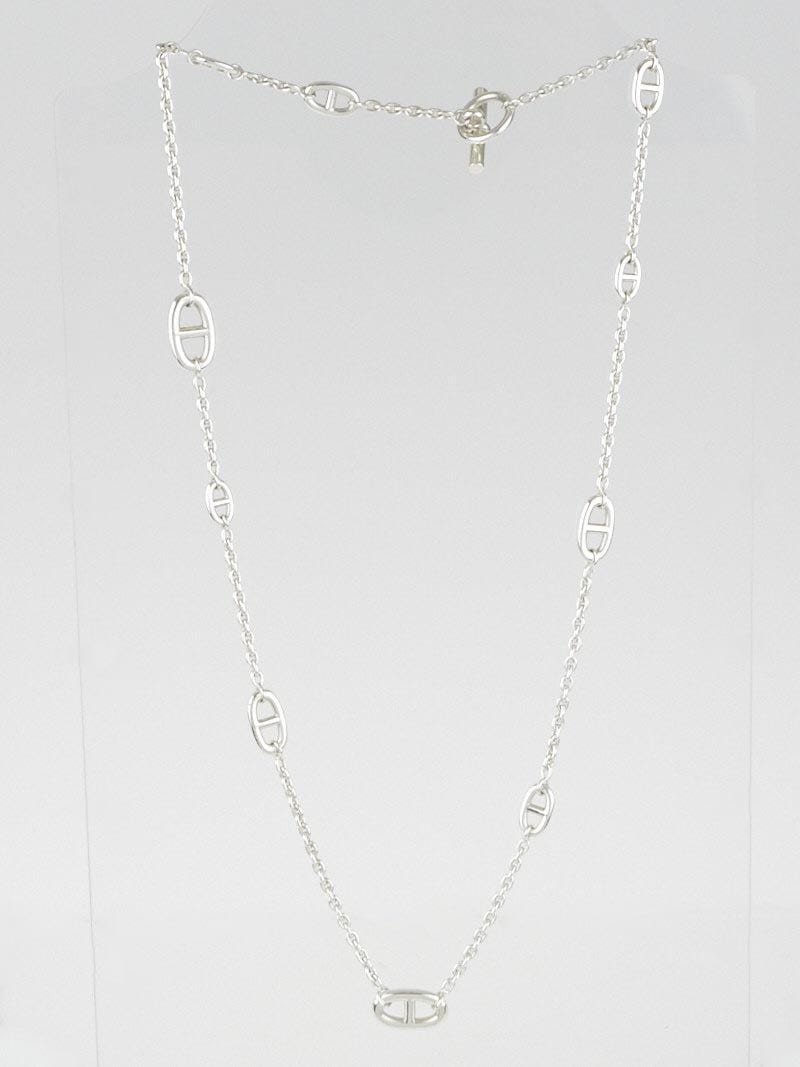 Hermes Sterling Silver Farandole 80 Long Necklace | Yoogi's
