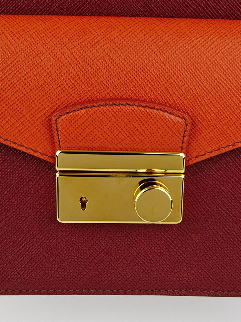 BrandBeSure - Prada Papaya Saffiano Lux Mini Bag BL0705 Price