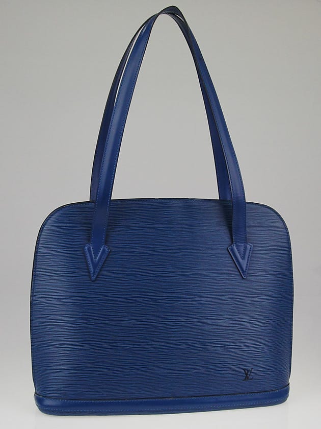 Louis Vuitton Toledo Blue Epi Leather Lussac Tote Bag