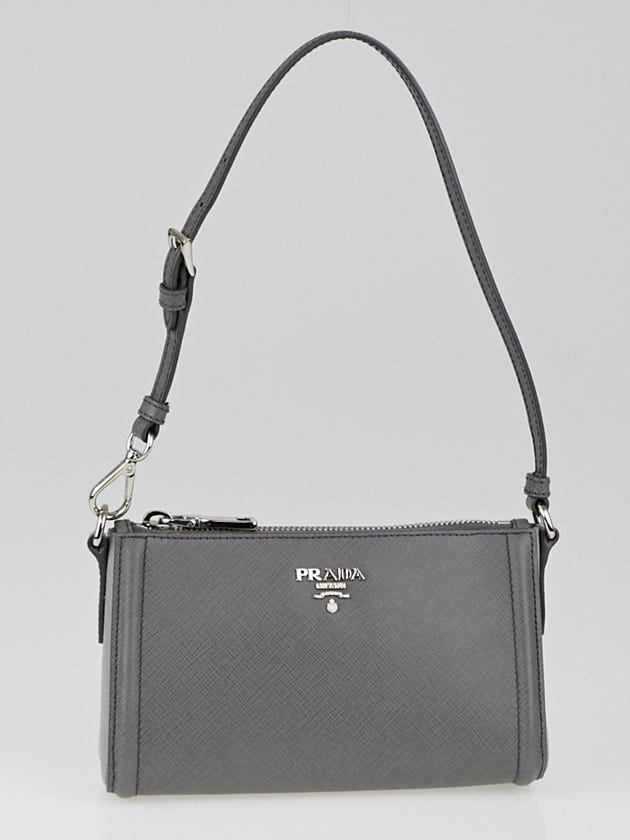 Prada Marmo/Nube Saffiano Leather Mini Pochette Bag 1N1733 
