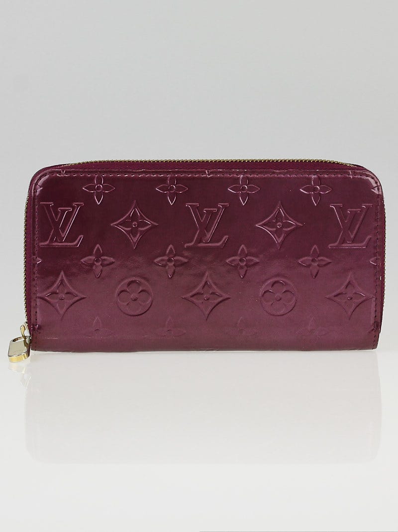 Louis Vuitton Violette Monogram Vernis Zippy Wallet - Yoogi's Closet