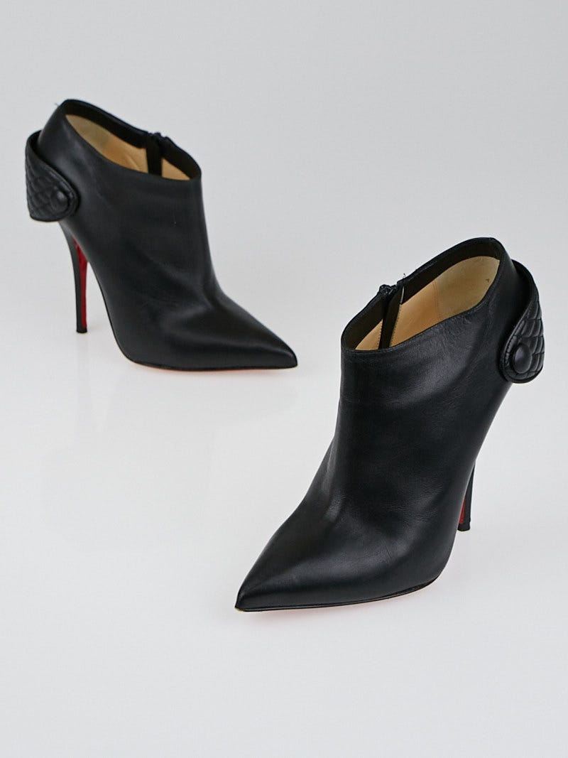 Christian louboutin nappa outlet shiny leather booties