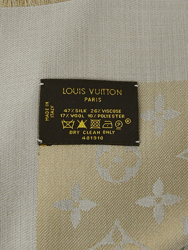Louis Vuitton Brown Monogram Shine Shawl - Yoogi's Closet