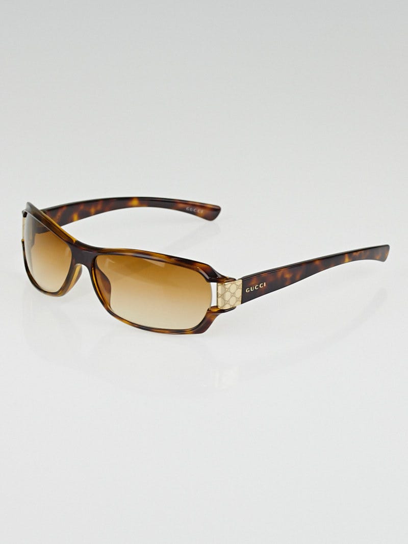 Gucci Tortoise Shell GG Frame Sunglasses-2547/S - Yoogi's Closet