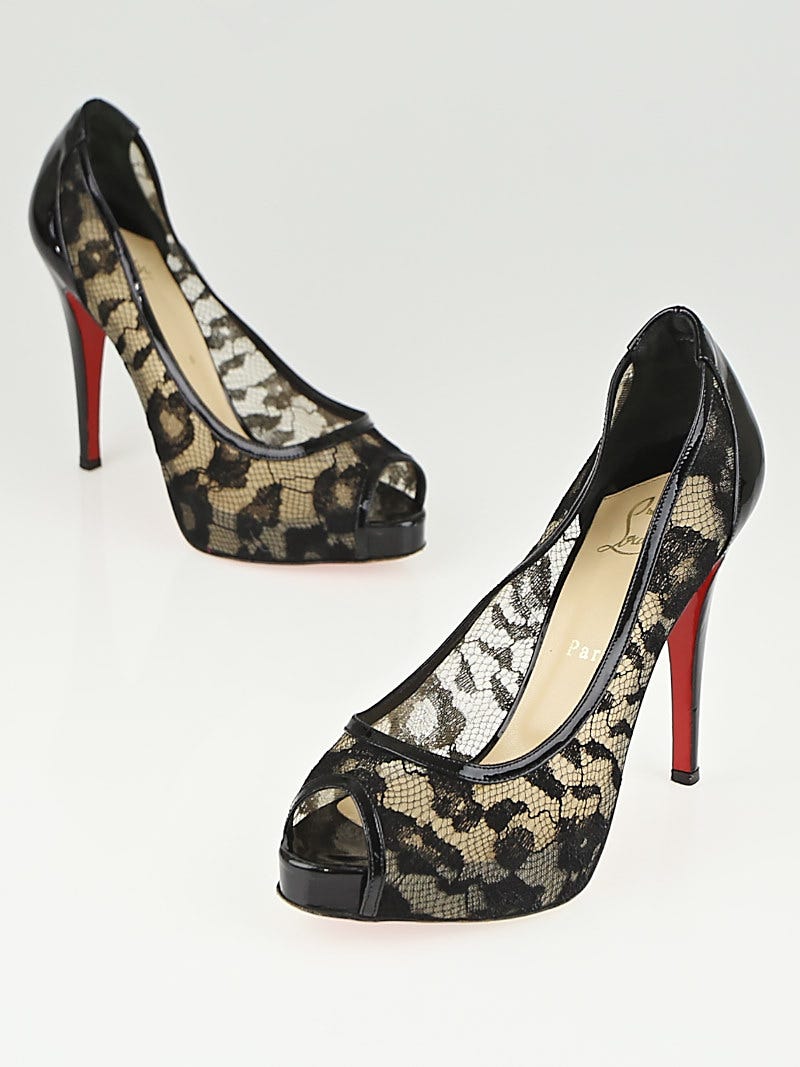 Black sales leopard pumps