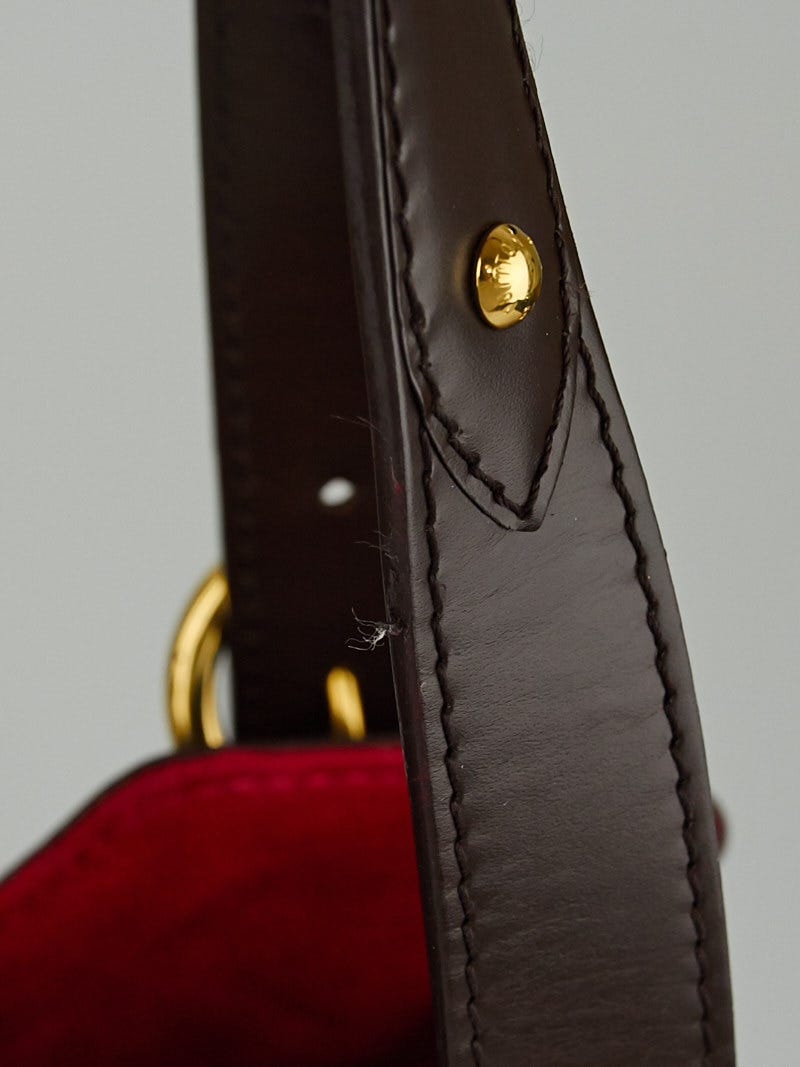 Louis Vuitton Sistina GM Damier Ébène Canvas Brown Leather ref.389432 -  Joli Closet