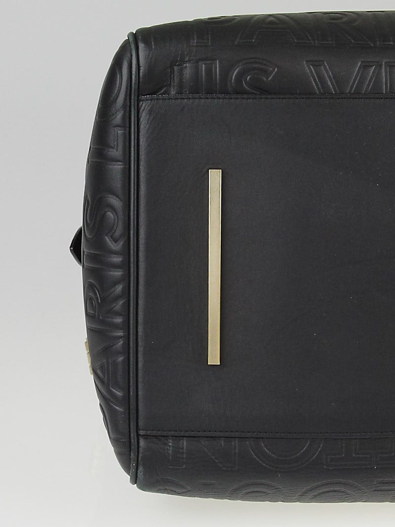 Louis Vuitton Black Embossed Leather Speedy Cube 30 (Coveted Collectible  for LV Collectors!)