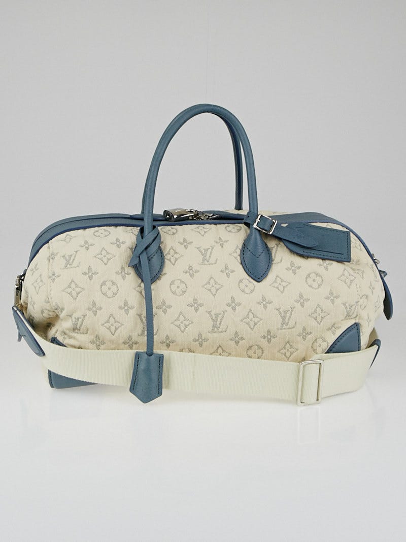 Authentic Louis Vuitton Nano Speedy Navy Denim Bleu, Luxury, Bags