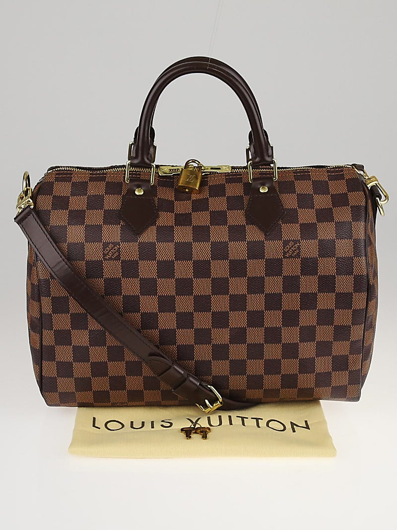 Louis Vuitton Damier Azur Canvas Speedy 25 Bandouliere Bag - Yoogi's Closet