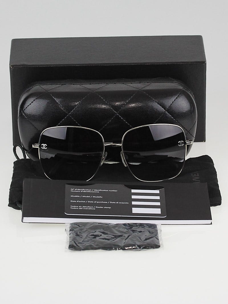 2024年のクリスマス Chanel Sunglasses-4191 Tint Grey Frame Metal Silvertone 小物