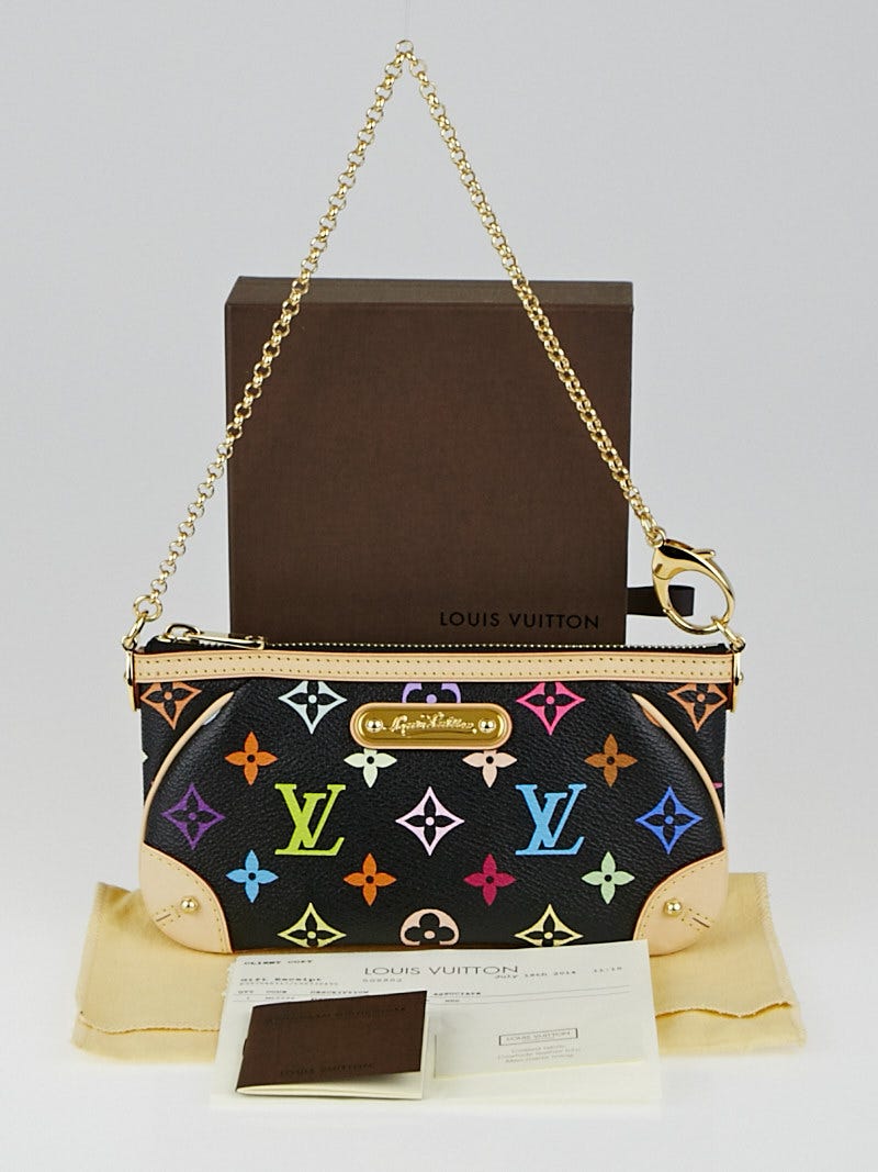 Louis Vuitton, Bags, Louis Vuitton Pochette Milla Mm Monogram Multicolor  Black M6097