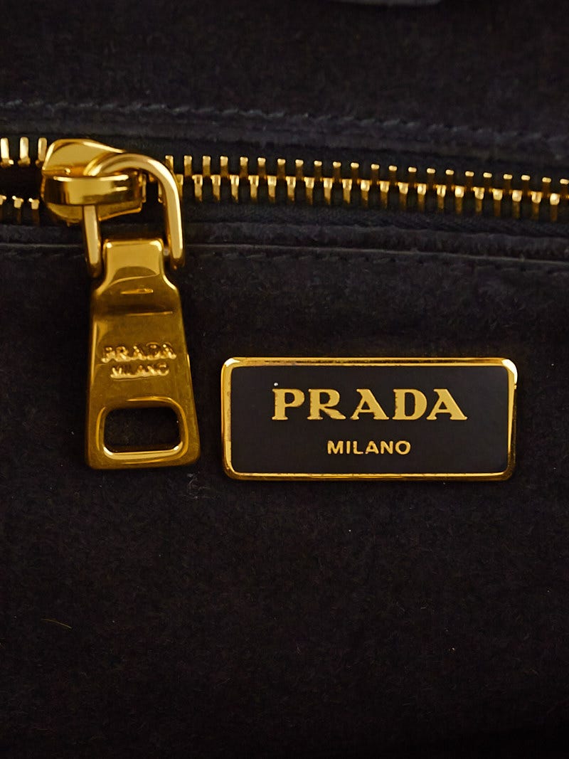 Prada Leopard Print Pony Hair Twin Pocket Double Handle Tote