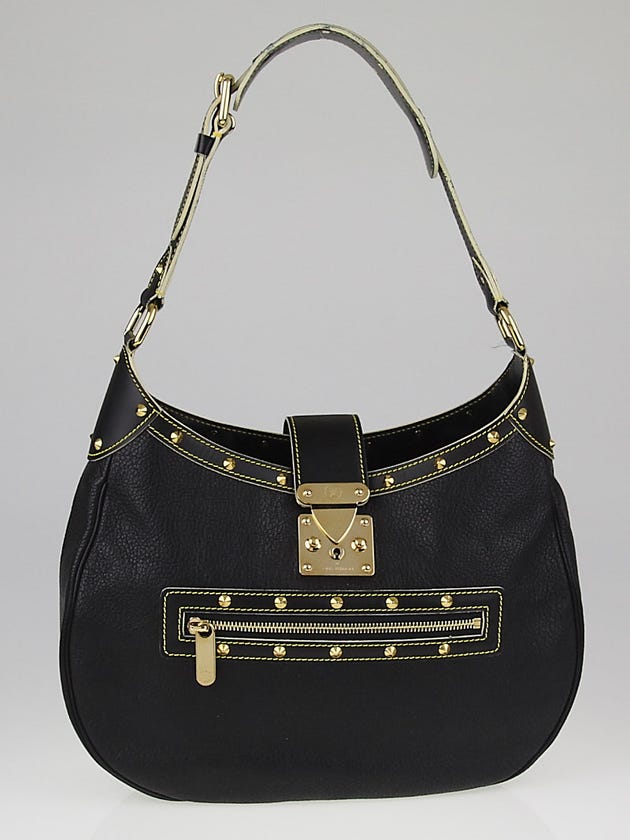 Louis Vuitton Black Suhali Leather L'Affriolant Bag