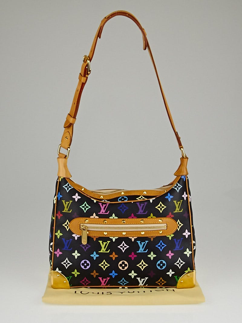 Louis Vuitton, Bags, Louis Vuitton Boulogne Multi Black Limited Edition  Shoulder Rare Htf Zip Bag
