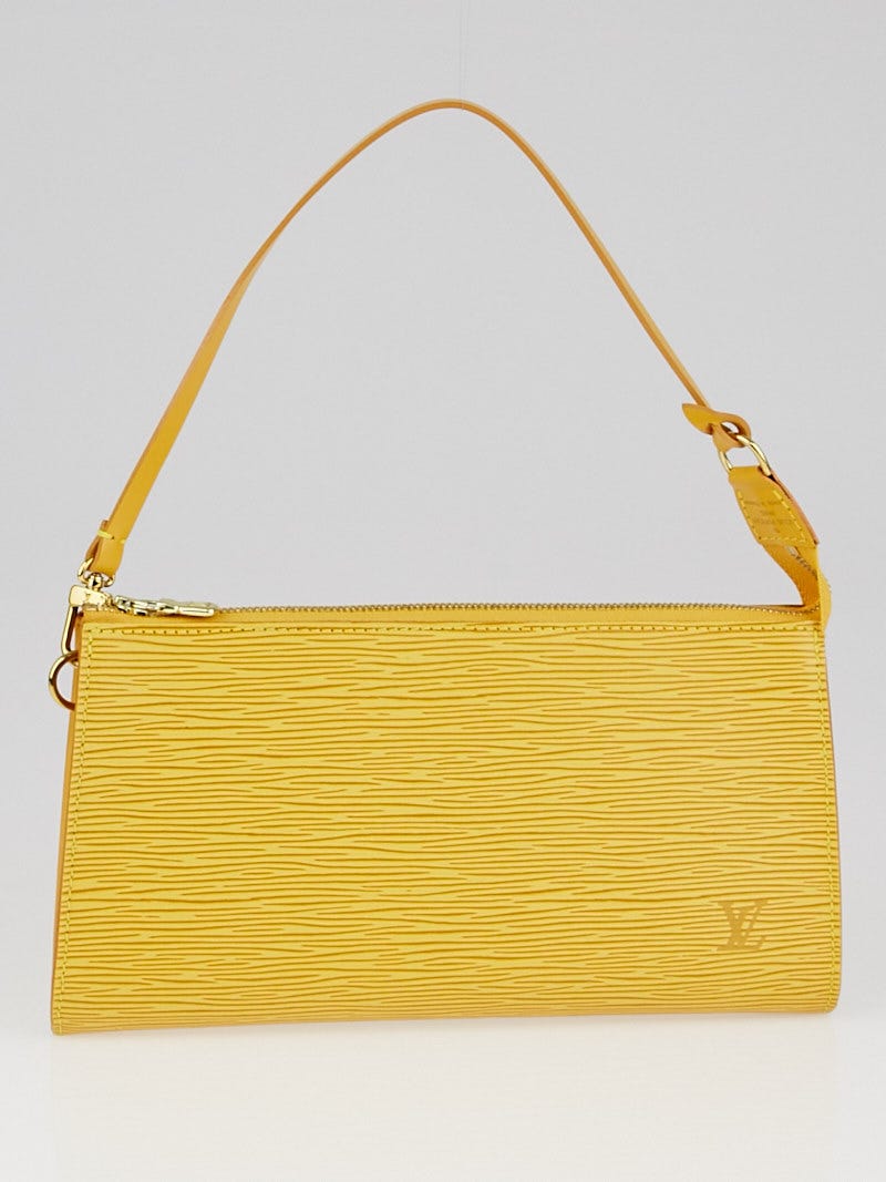 Louis Vuitton Epi Pochette Accessoires Accessory Pouch Yellow
