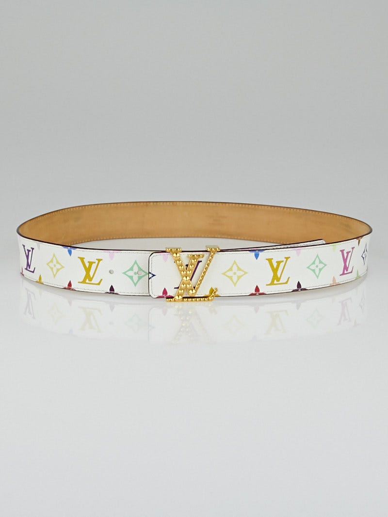 Louis Vuitton - Authenticated Initiales Belt - Leather Multicolour Plain for Women, Never Worn, with Tag