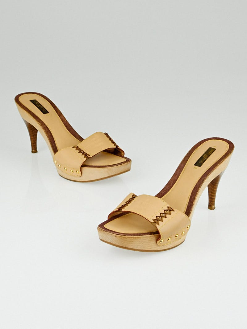 Louis Vuitton Wooden Heel Shoes