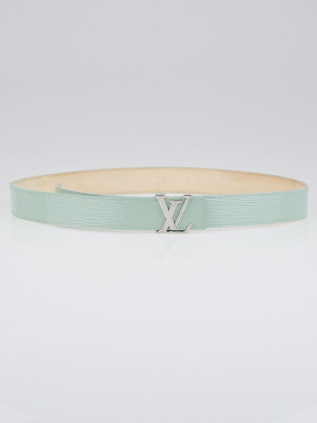 Louis Vuitton 30mm Amande Electric Epi LV Initials Belt Size 90/36