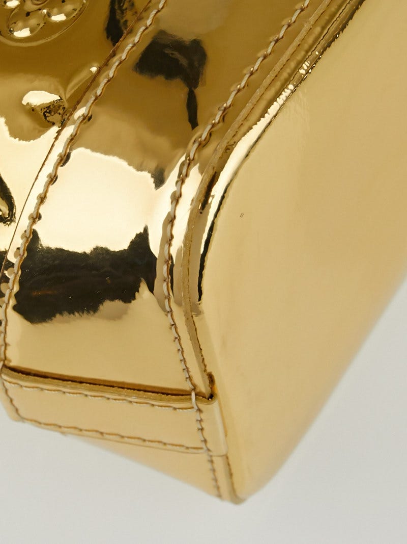 Louis Vuitton Lockit Vertical PM Gold Mirror Pvc Golden Plastic