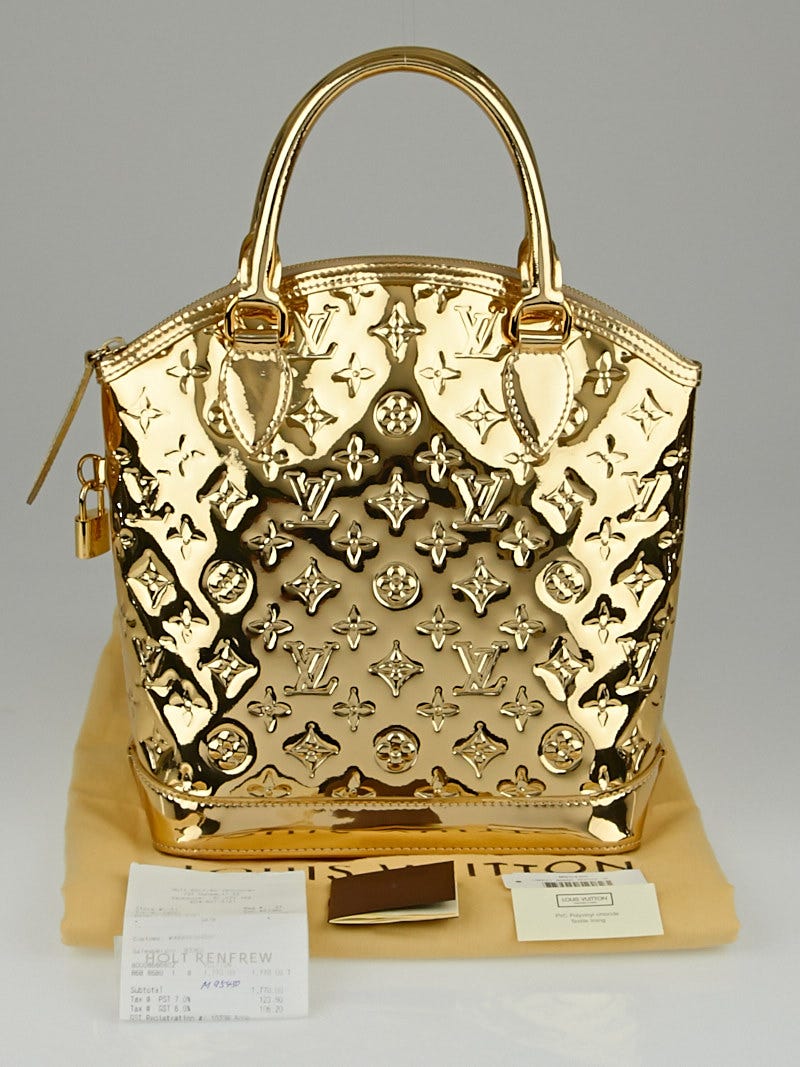 Louis Vuitton Limited Edition Gold Monogram Miroir Lockit Bag - Yoogi's  Closet