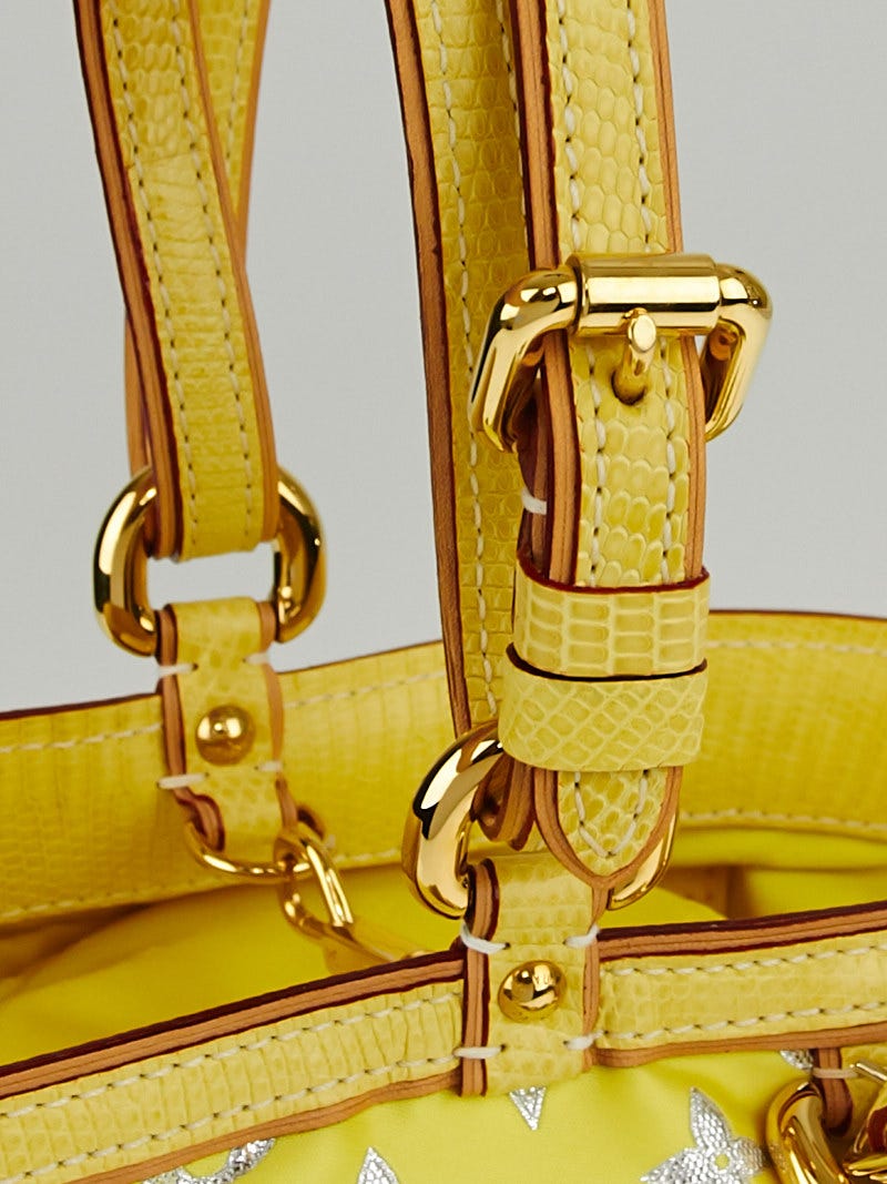 Louis Vuitton Metallic, Yellow Monogram Glitter Seau PM