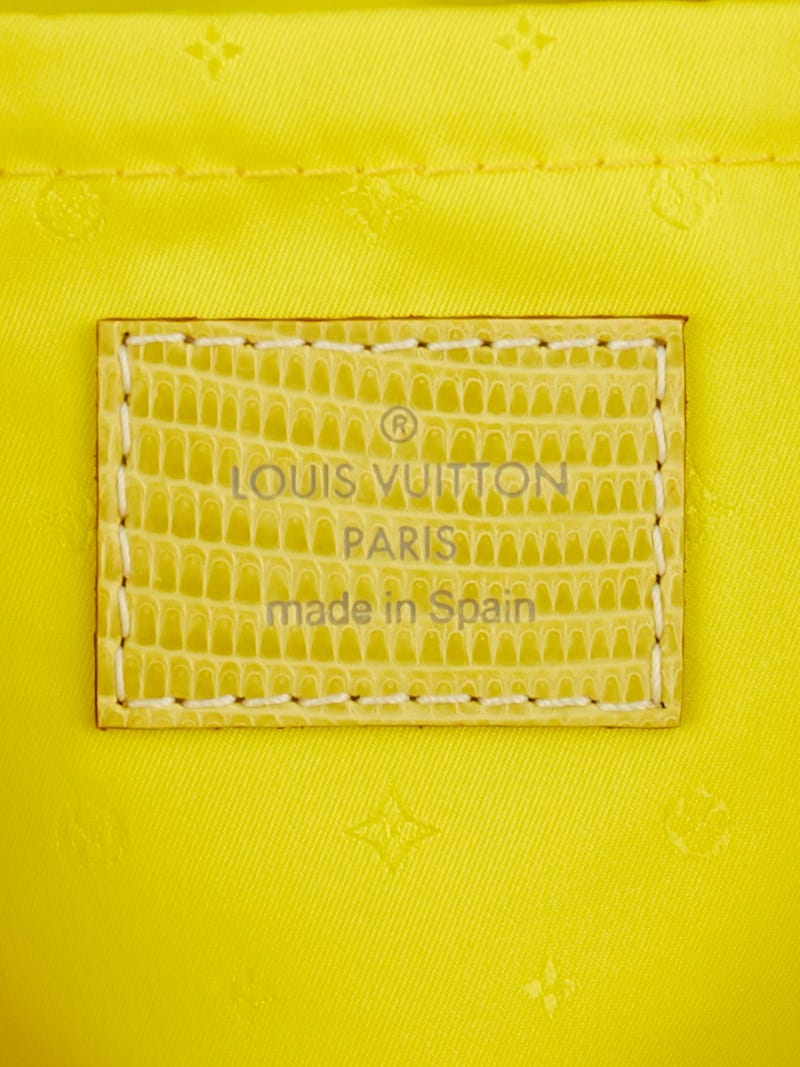 Louis Vuitton Metallic, Yellow Monogram Glitter Seau PM