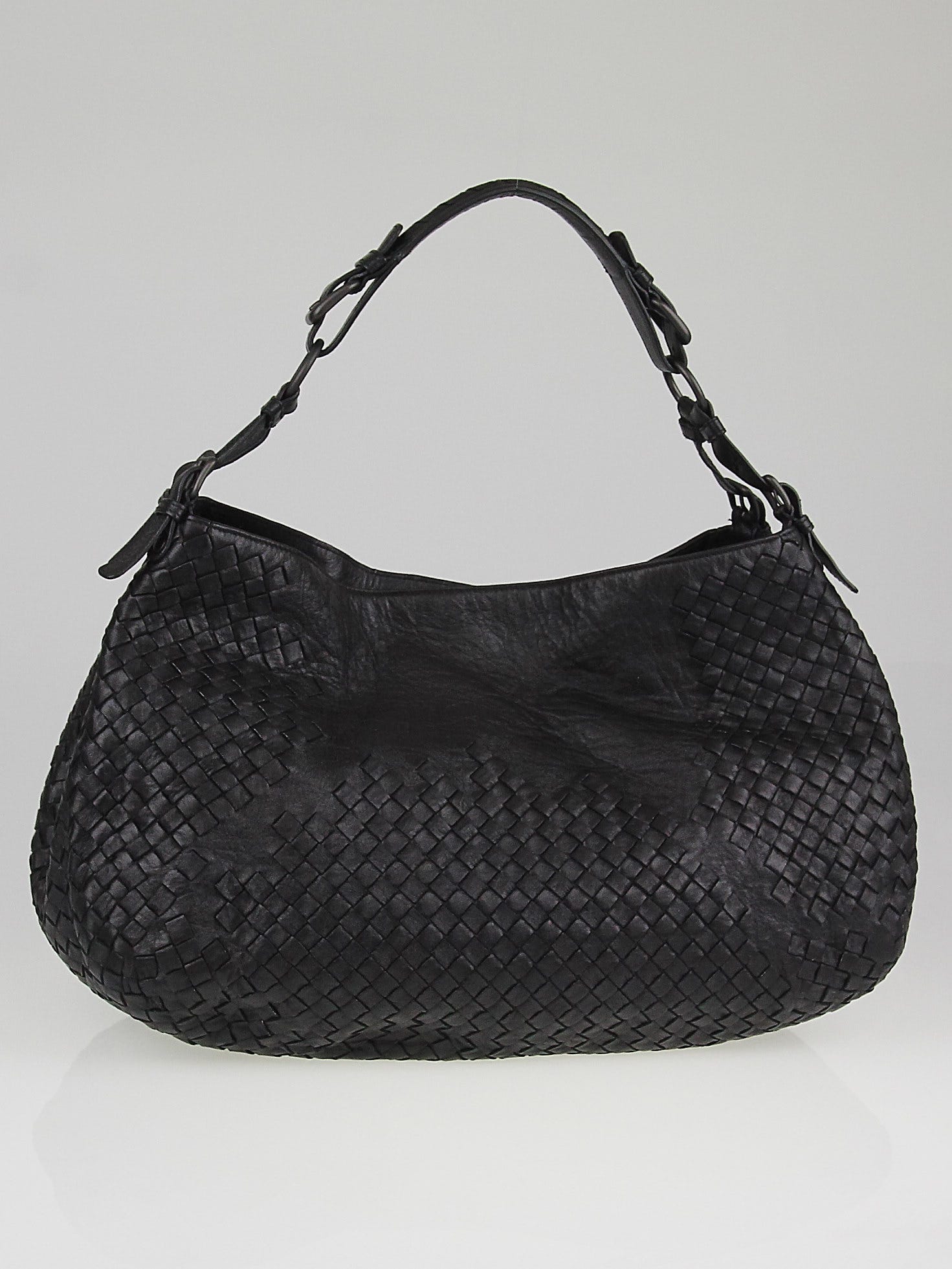 PRADA Italy Black Nero Nappa Leather Shopping Bag, Handbag,Buckles, Silver  trims | eBay