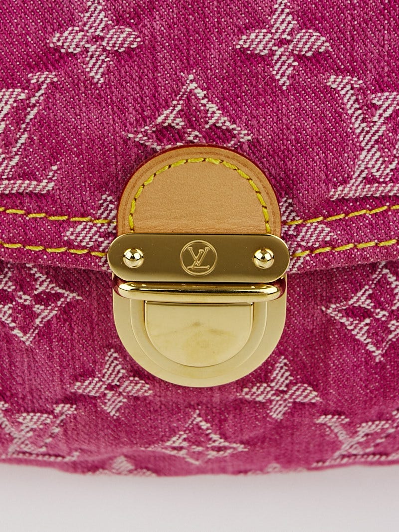 Louis Vuitton Louis Vuitton Mini Pleaty Pink Fuchsia Monogram Denim