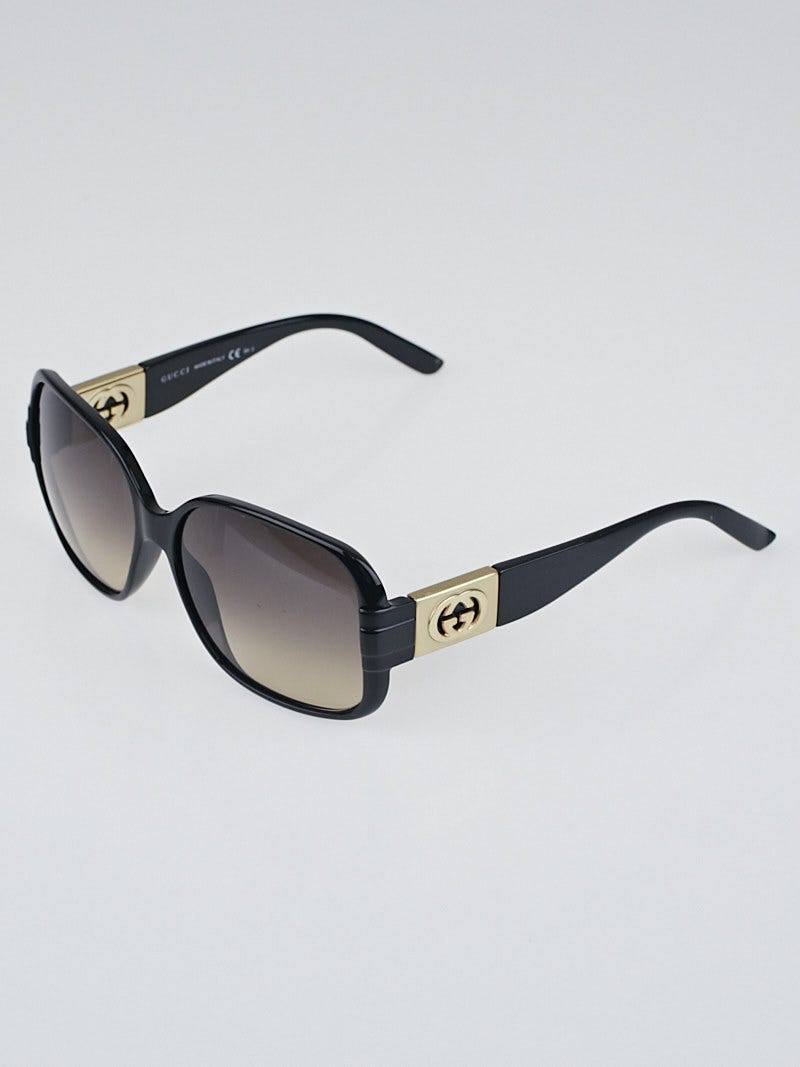 GUCCI GGパターン サンバイザー Sサイズ ブラック Gucci Black Square Frame GG Logo Sunglasses - 3170/N/S | Yoogi's