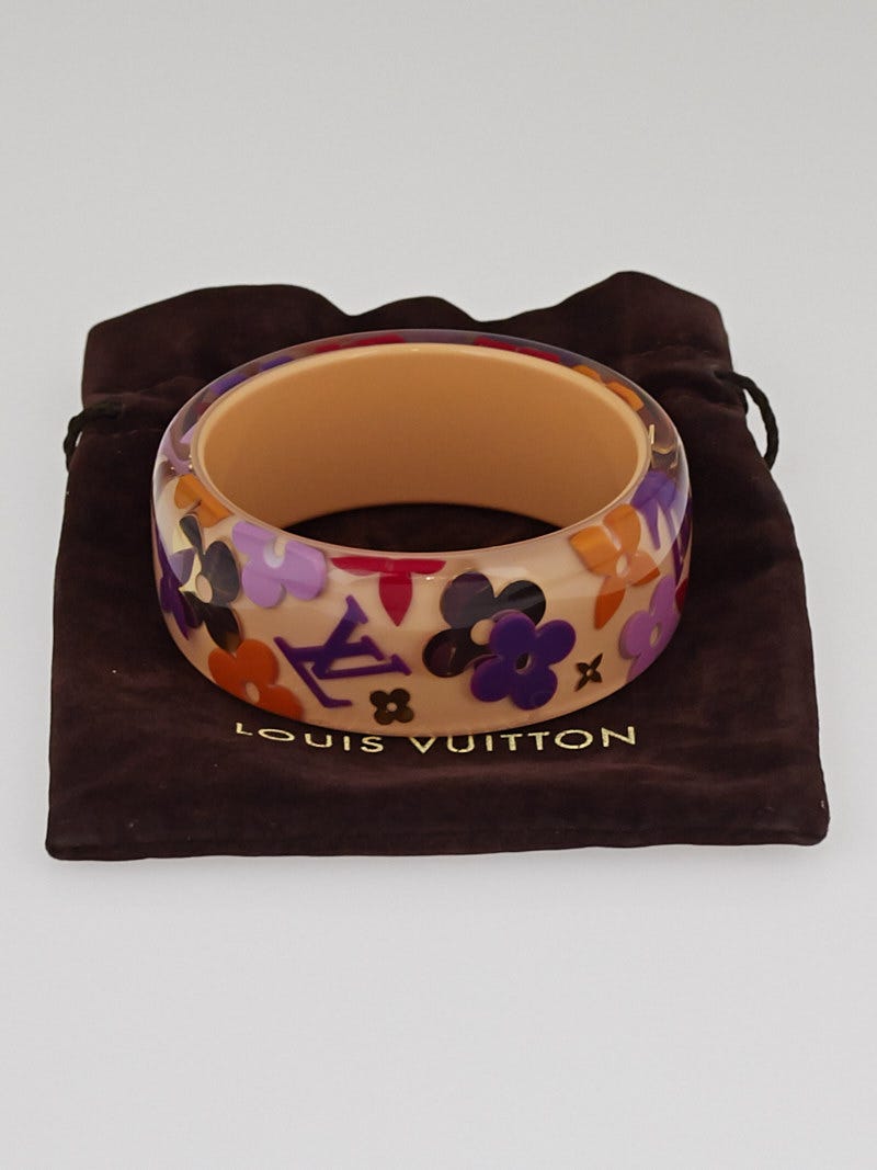 Louis Vuitton Pink Farandole Monogram Bangle Bracelet