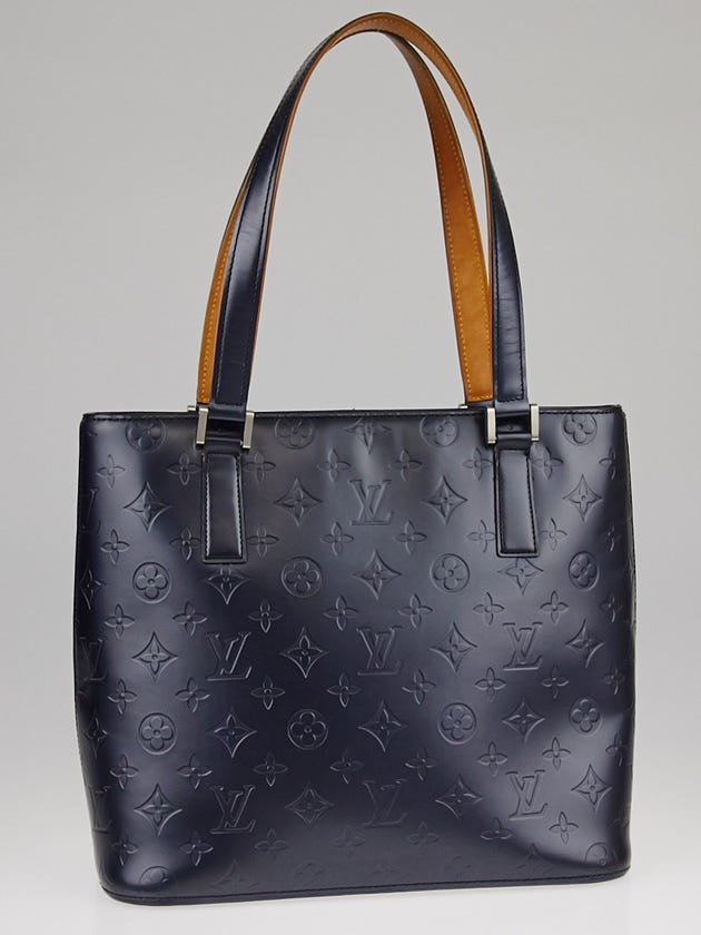 Louis Vuitton Bleu Monogram Mat Stockton Bag 