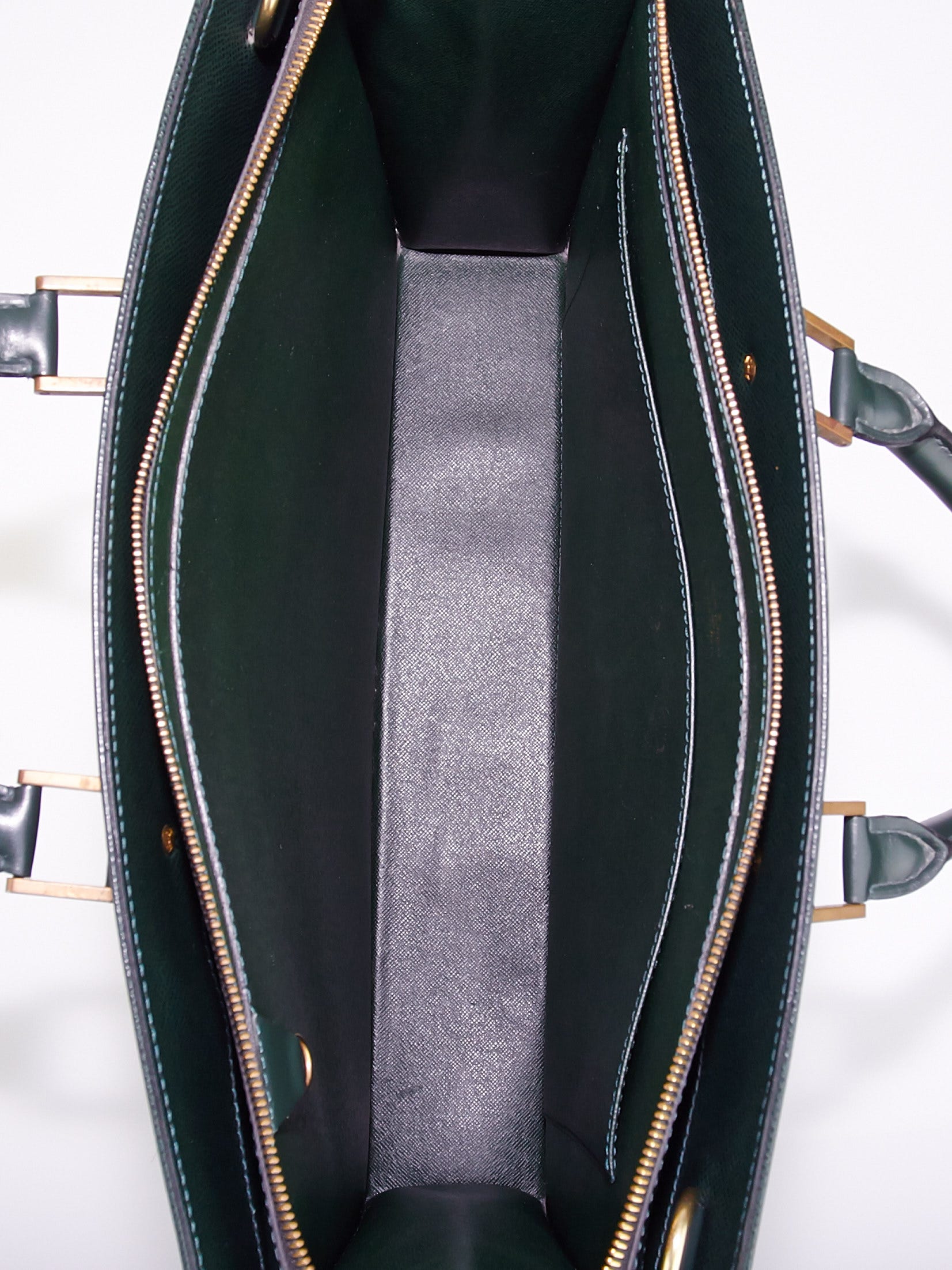 Louis Vuitton Epicea Taiga Leather Lozan Briefcase Bag w/ Long